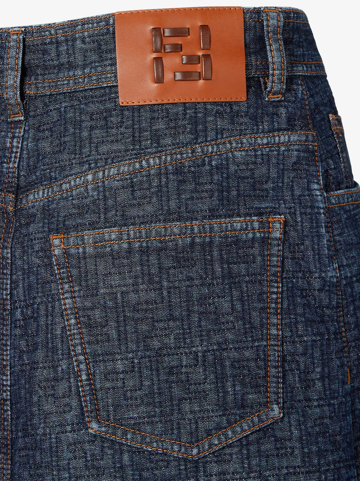 FF denim skirt