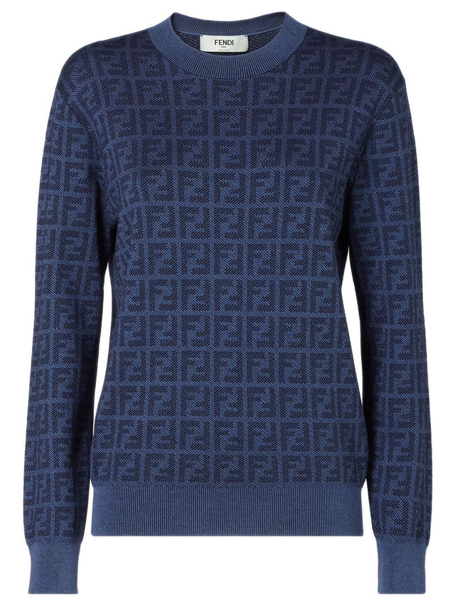 Wool and silk FF jumper
