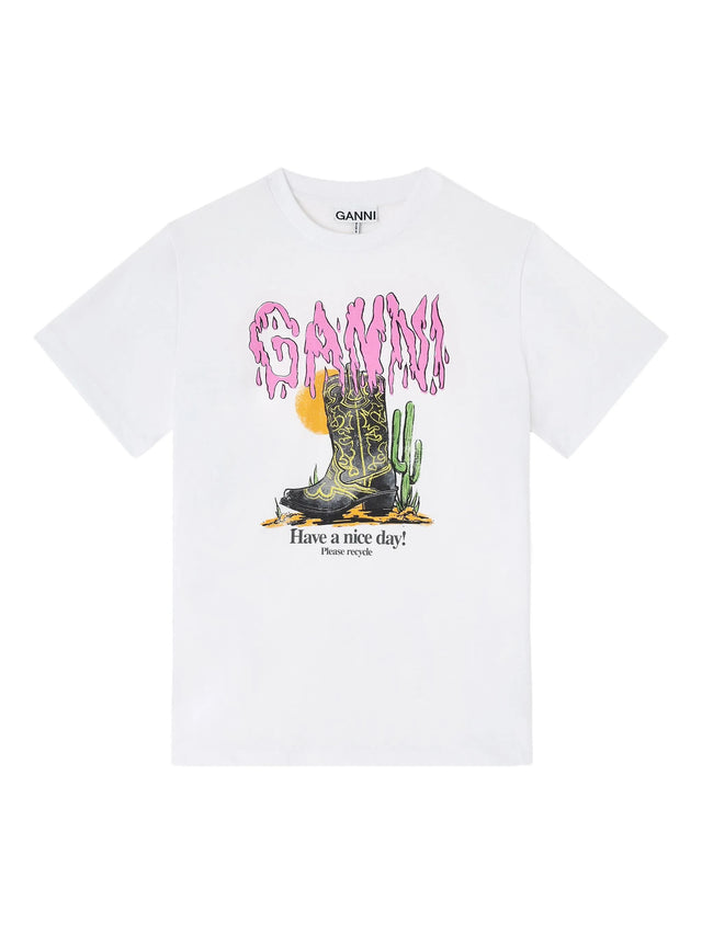 Western Boot Print T-shirt