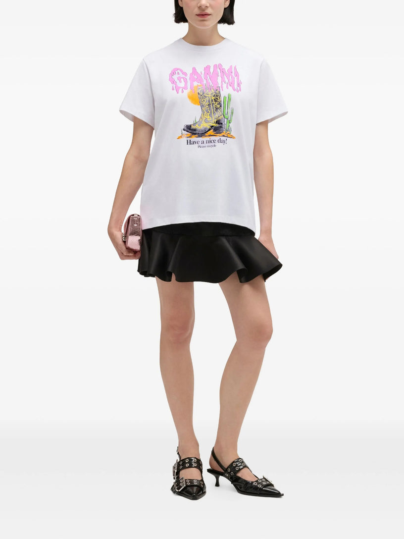 Western Boot Print T-shirt