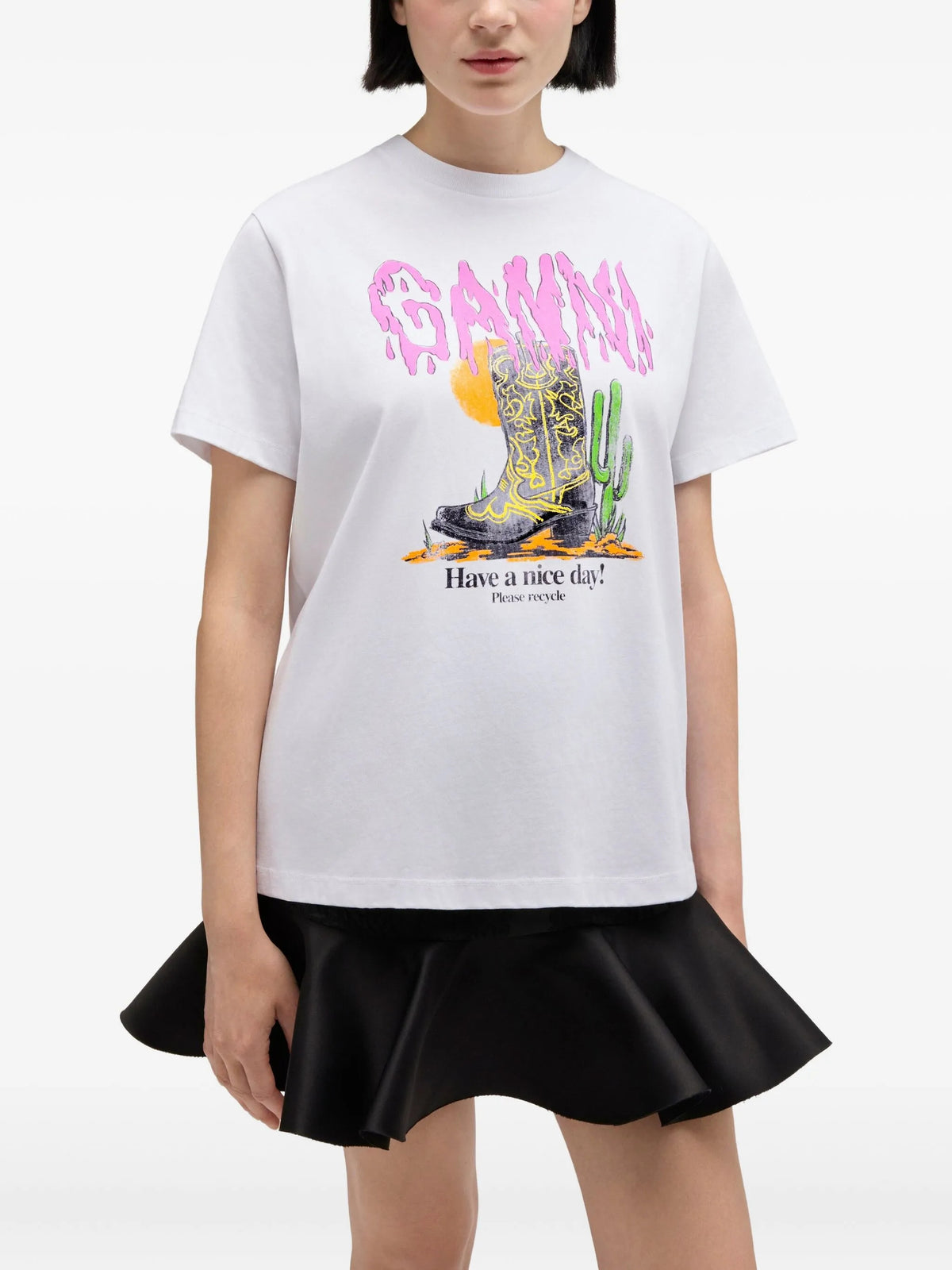 Western Boot Print T-shirt