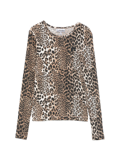 T-shirt leopardata
