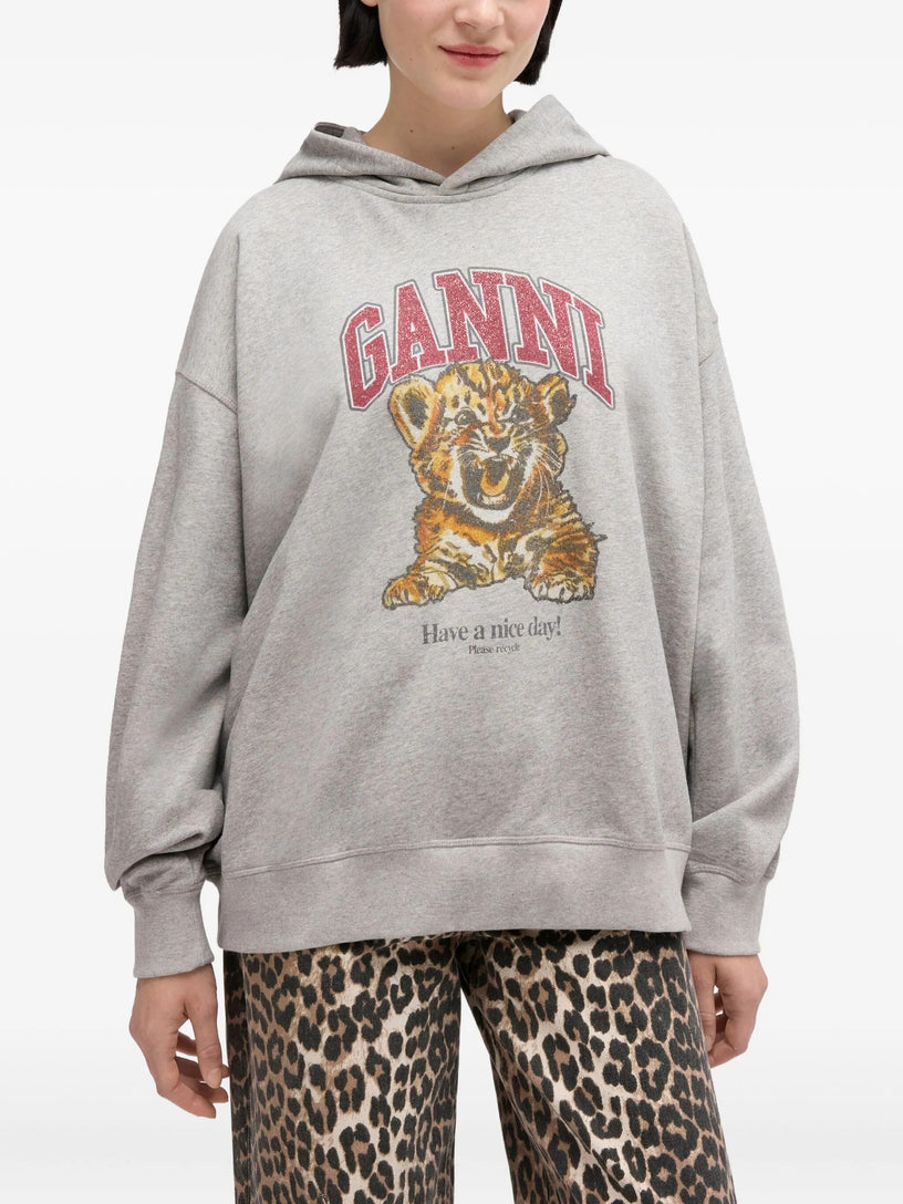 Grey Tiger Hoodie