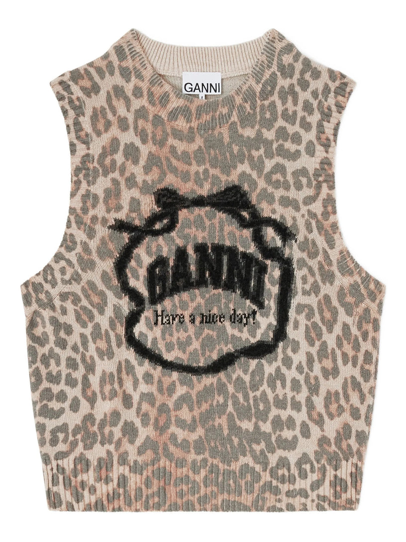 Graphic Wool Vest