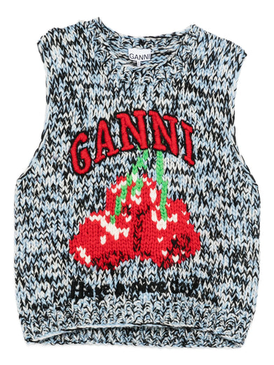 Vest with graphic print