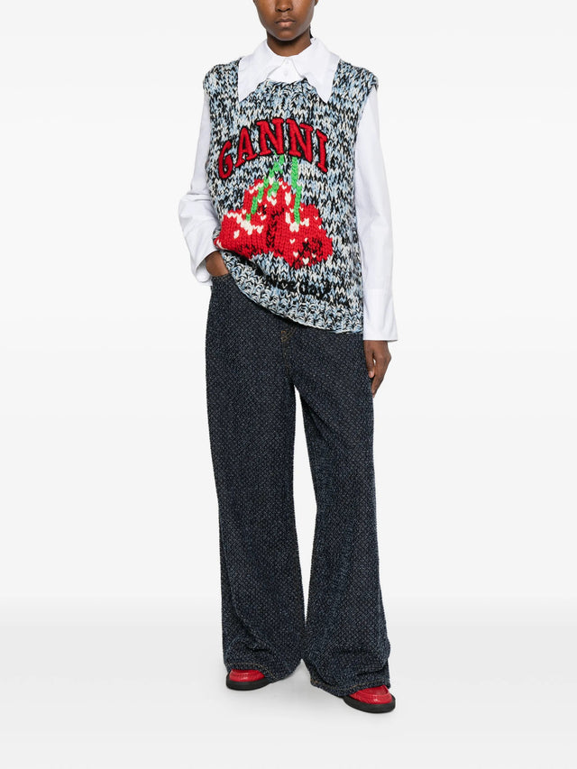 Vest with graphic print