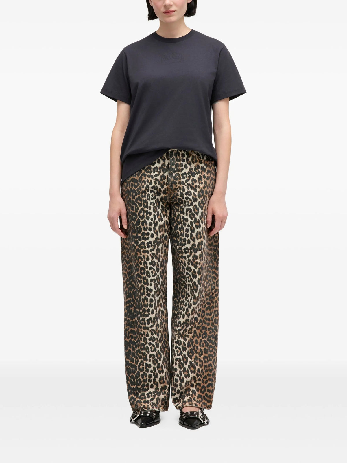 Lari leopard print jeans