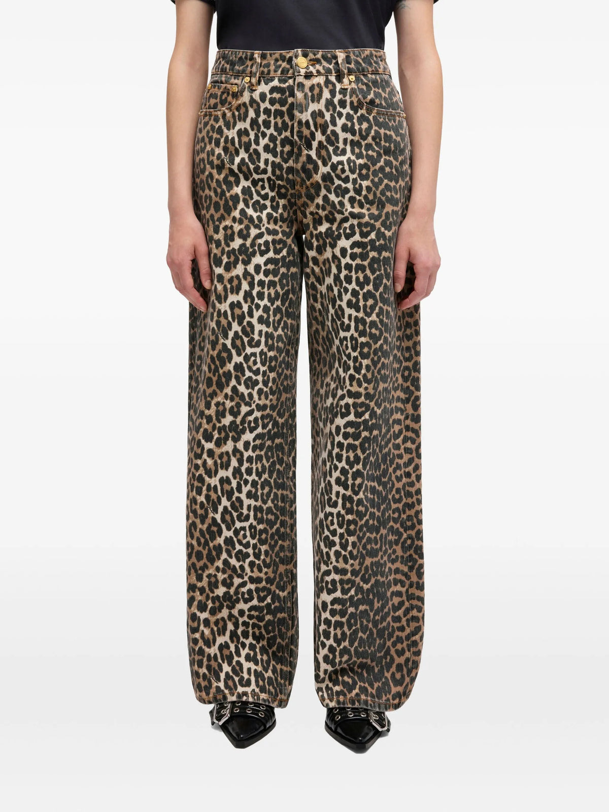 Lari leopard print jeans