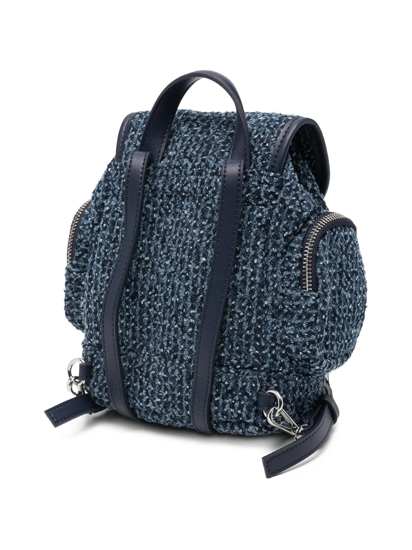 Mini denim backpack