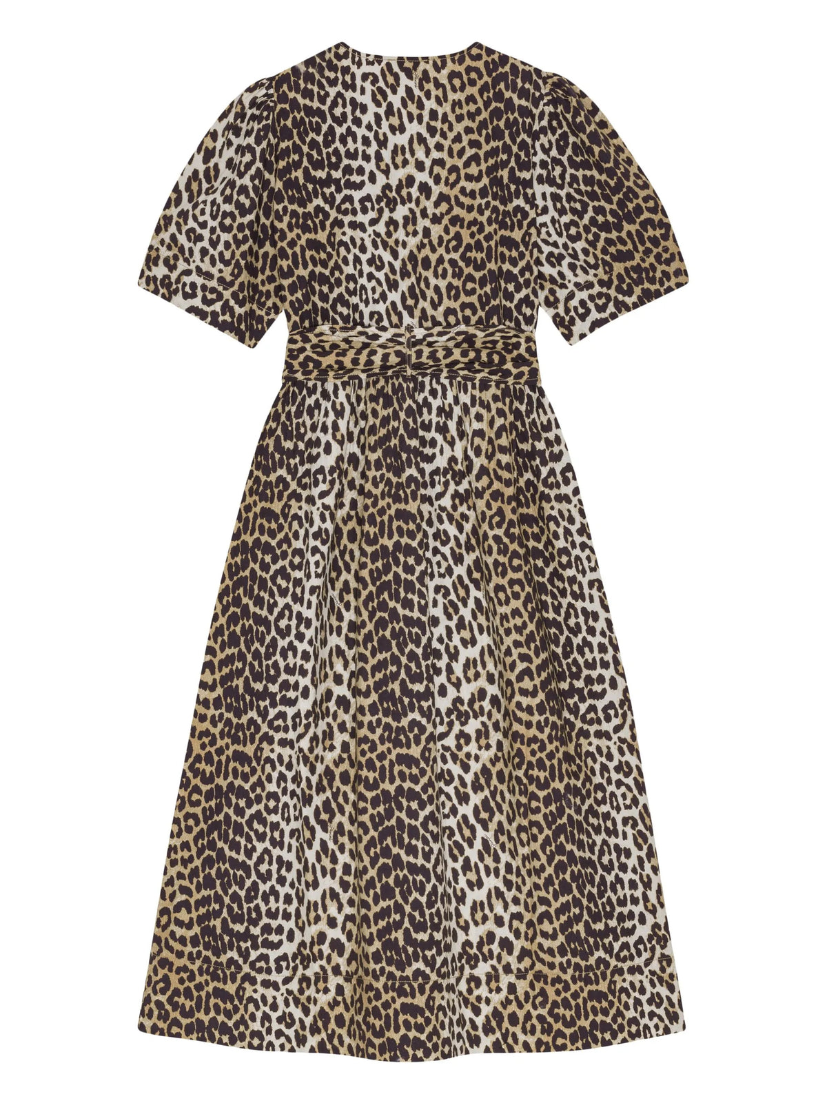 Leopard printed cotton dress