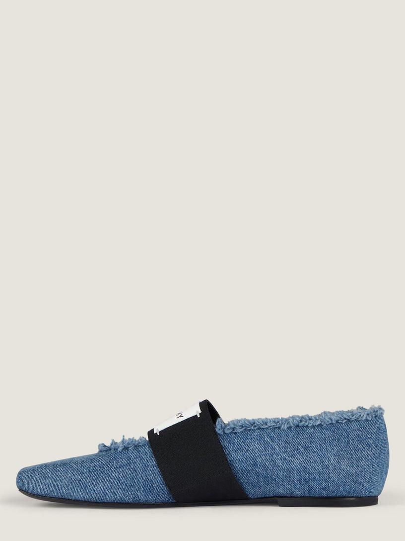 Ballerine Sliced Square in denim