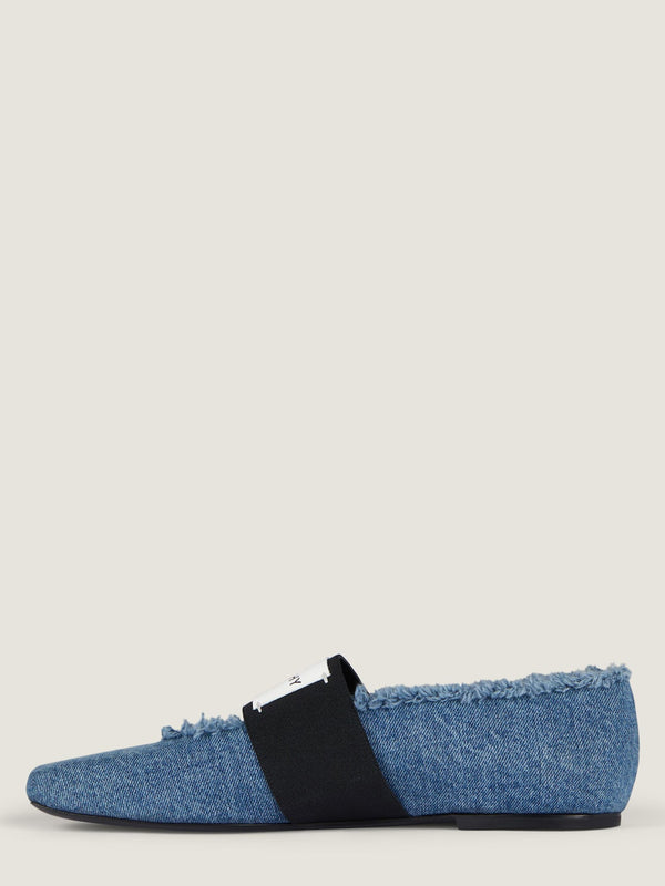Ballerine Sliced Square in denim