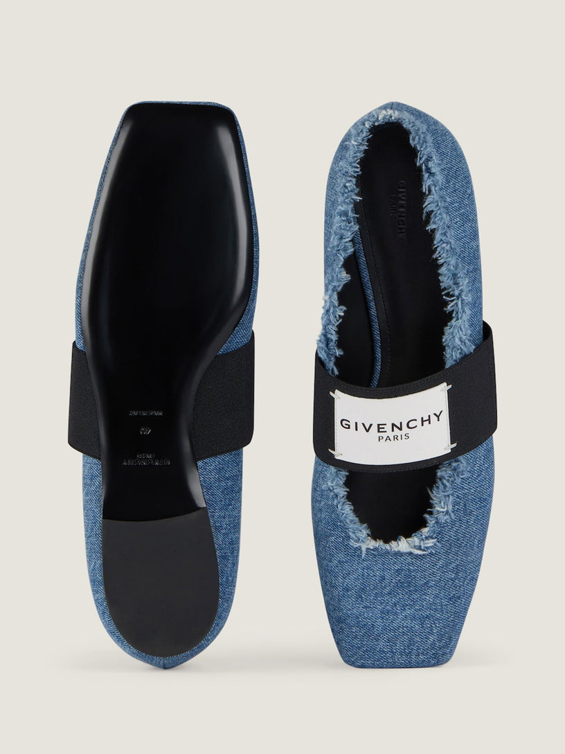 Ballerine Sliced Square in denim