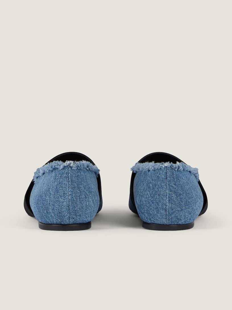 Ballerine Sliced Square in denim
