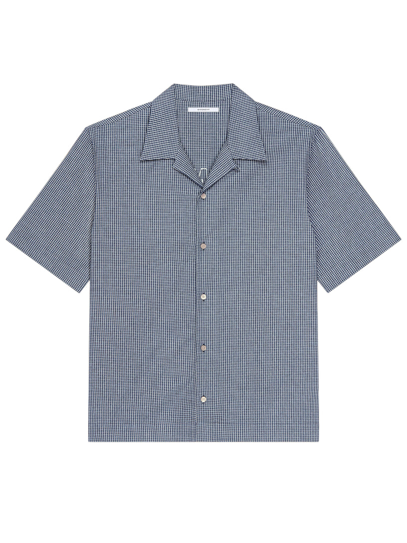 Camicia a quadri in cotone con ricamo Givenchy Paris