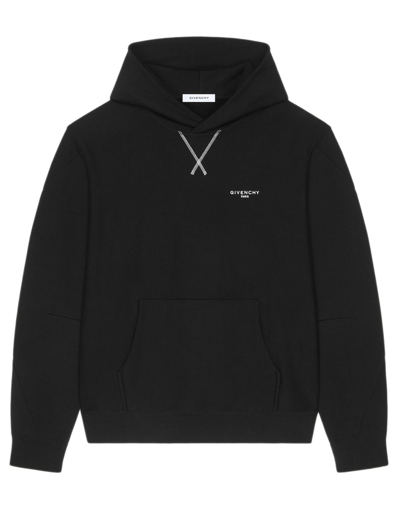 Couture Seam hoodie in fleece embroidered GIVENCHY Paris