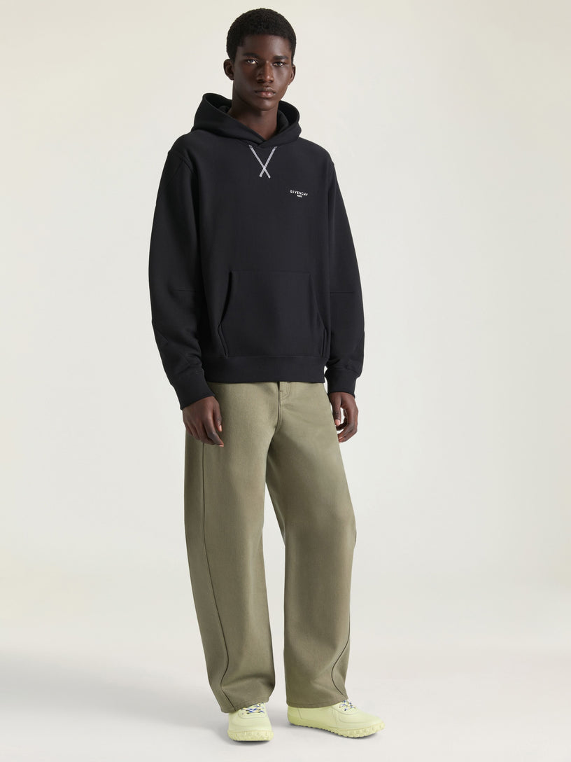 Couture Seam hoodie in fleece embroidered GIVENCHY Paris