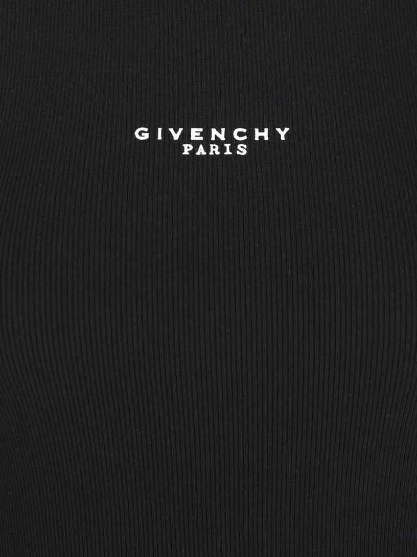 Slim fit tank top in cotton with GIVENCHY Paris print