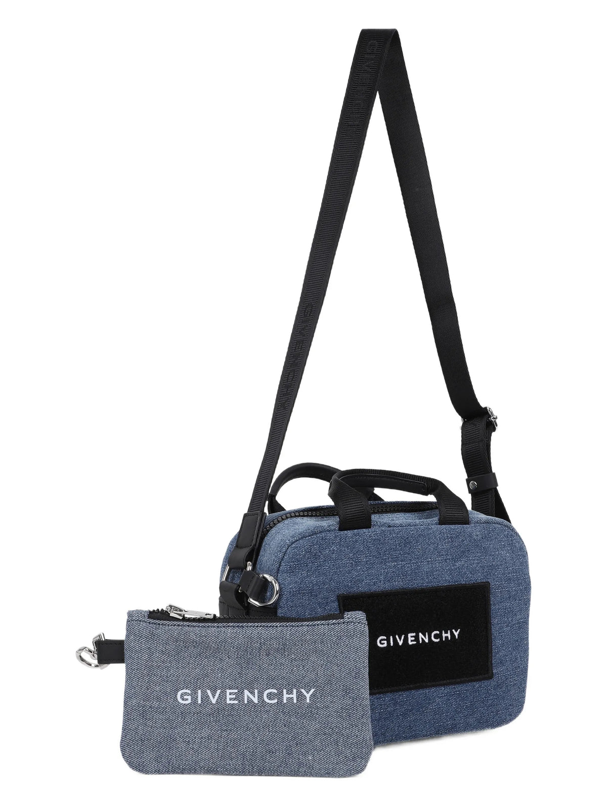 Denim shoulder bag