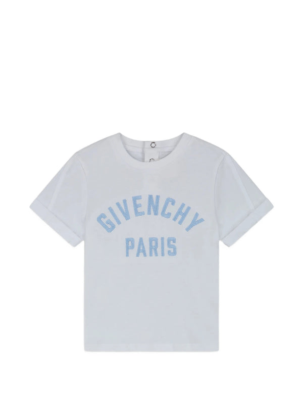 T-shirt with embroidered logo