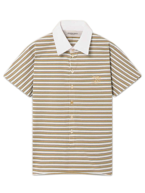 Polo in jersey a righe