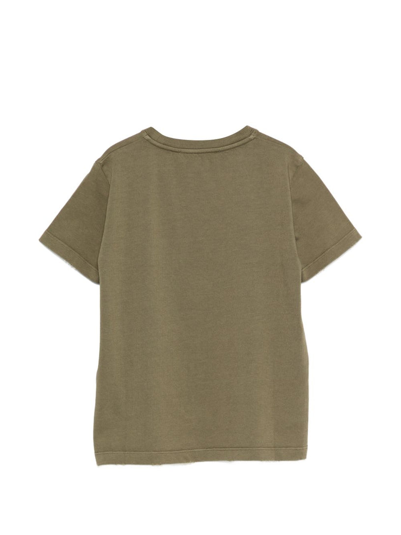 T-shirt with raised logo