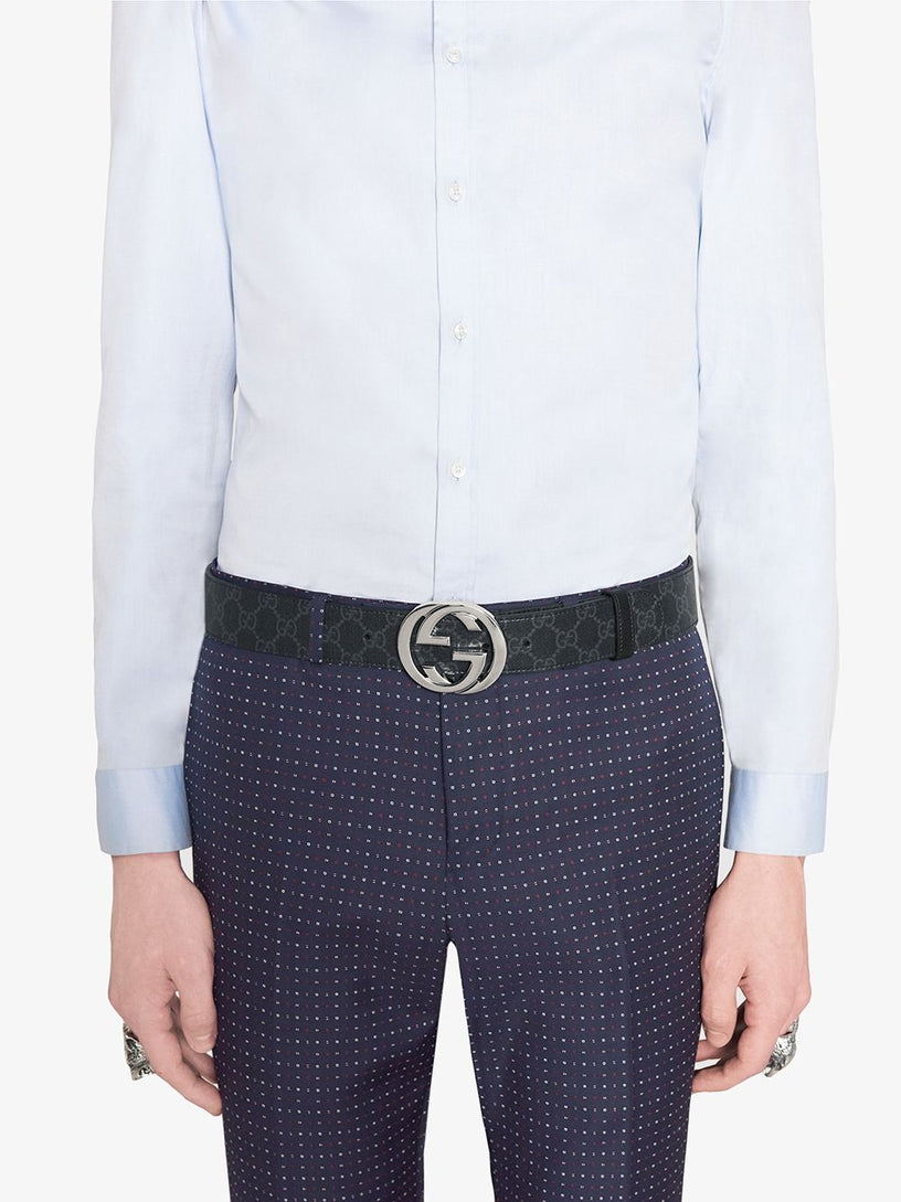 Belt with GG Cross Buckle