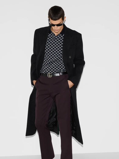 GG jacquard cotton pique polo shirt