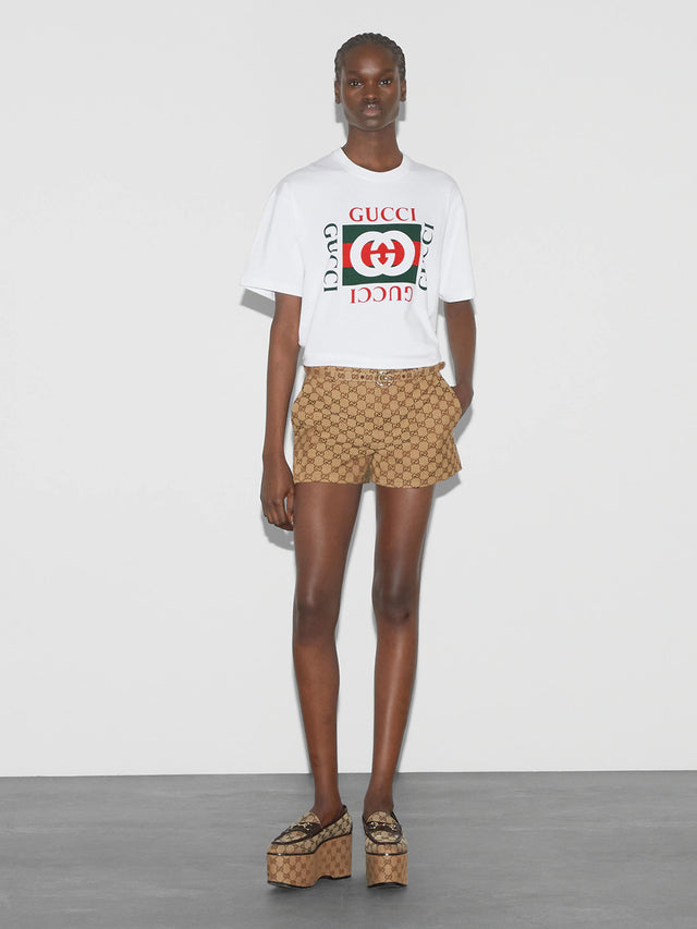 Printed cotton jersey T-shirt
