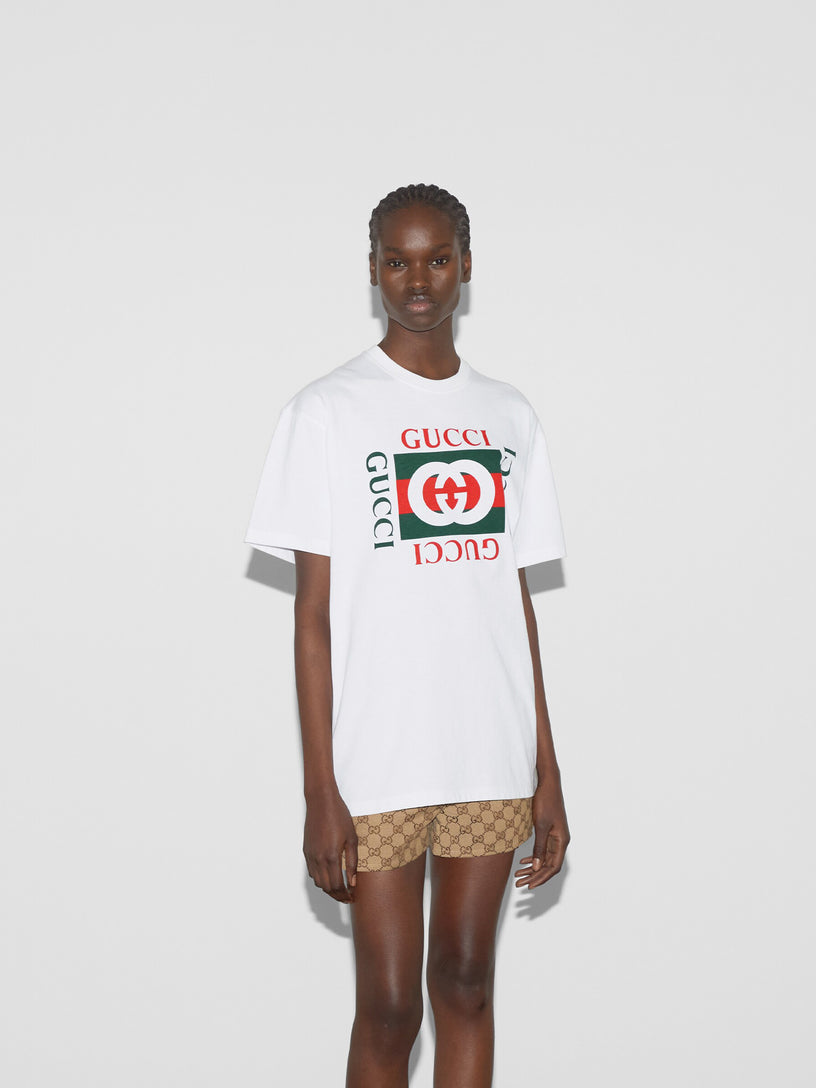 Printed cotton jersey T-shirt