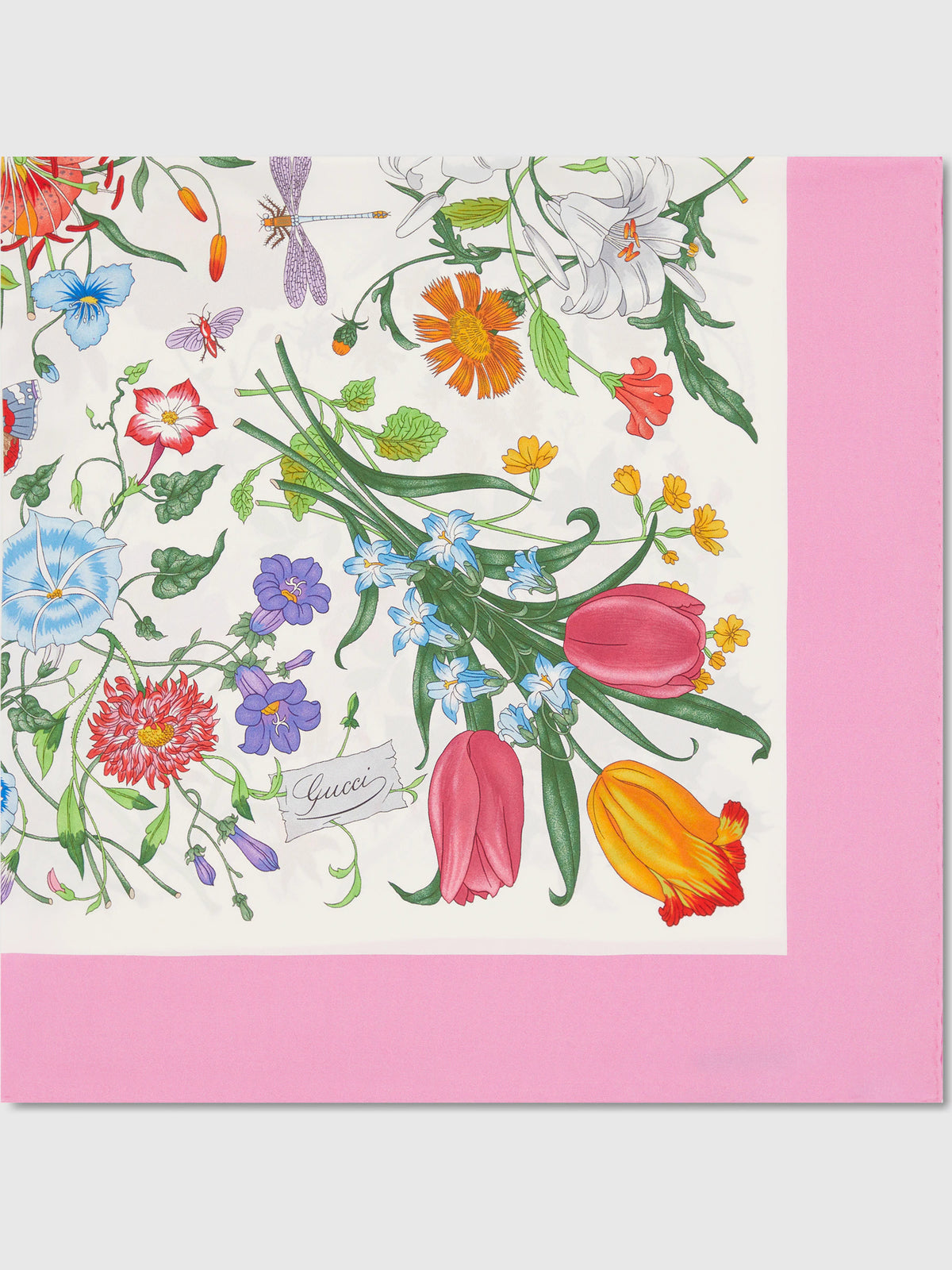 Printed silk twill carré