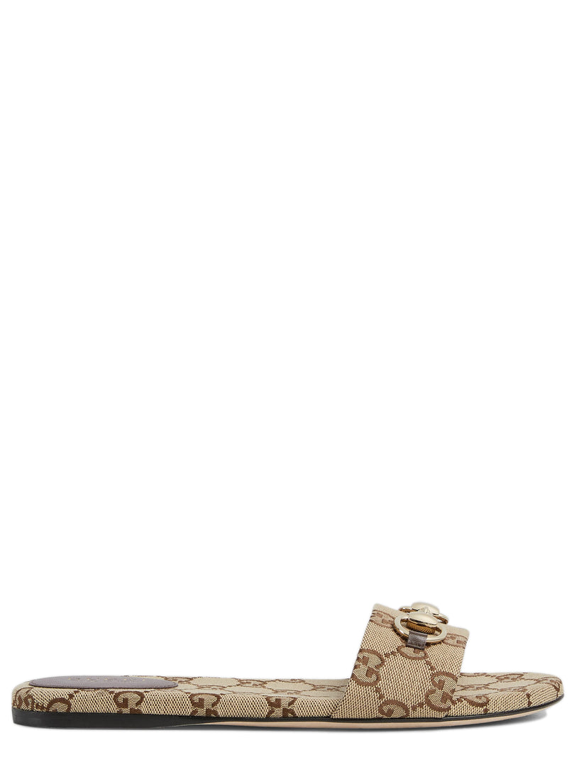 Slider sandal with clamp