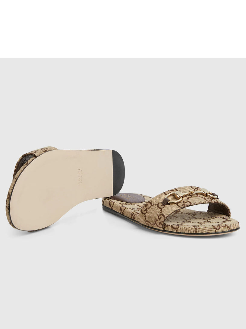 Slider sandal with clamp