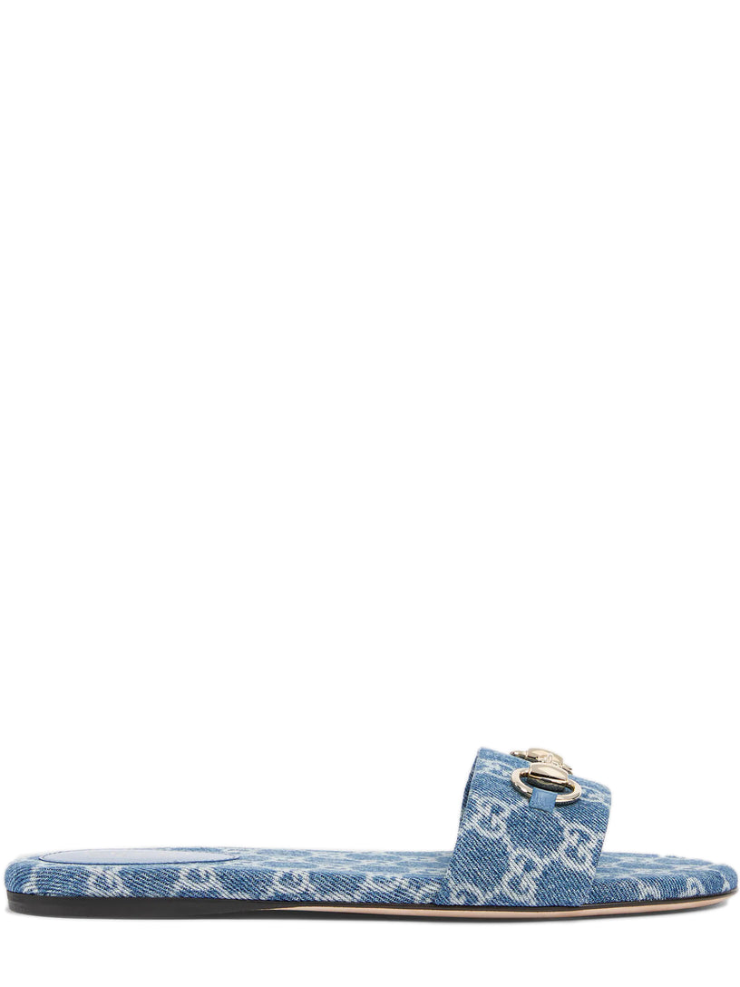 Slider sandal with clamp