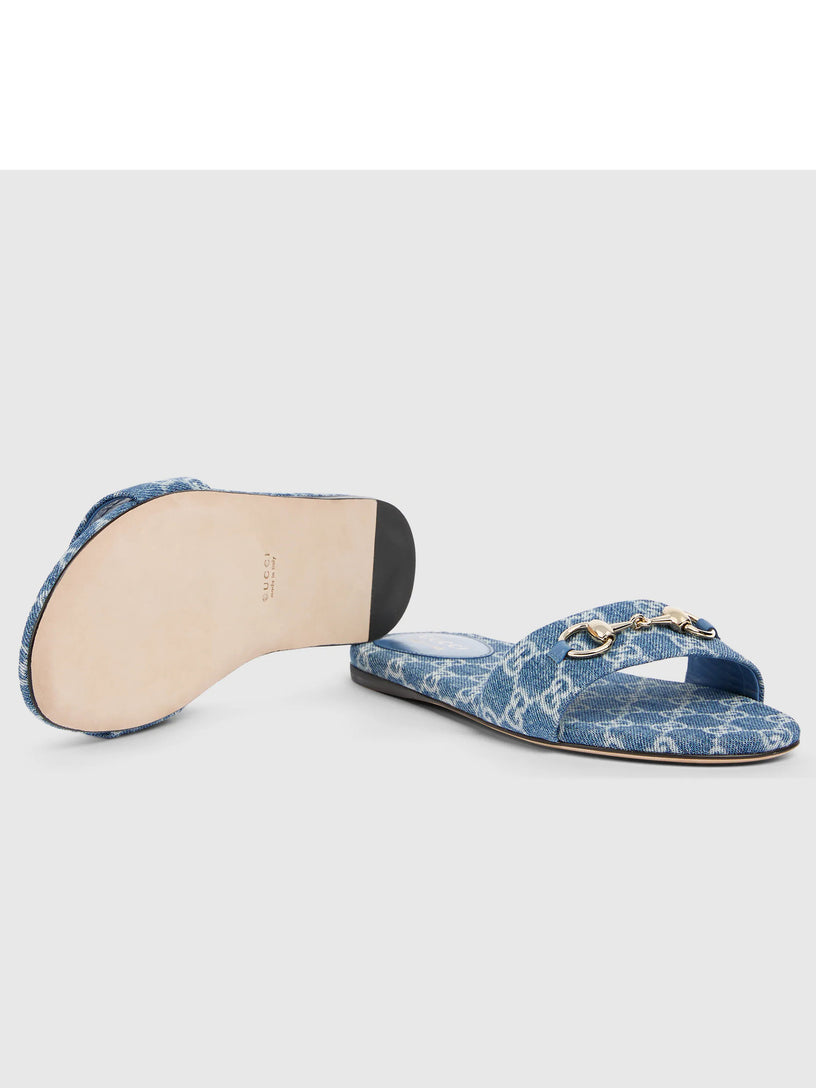 Slider sandal with clamp