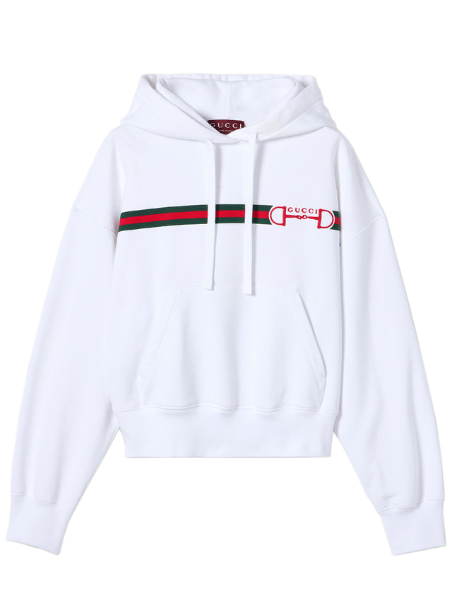 Cotton jersey sweatshirt with print
