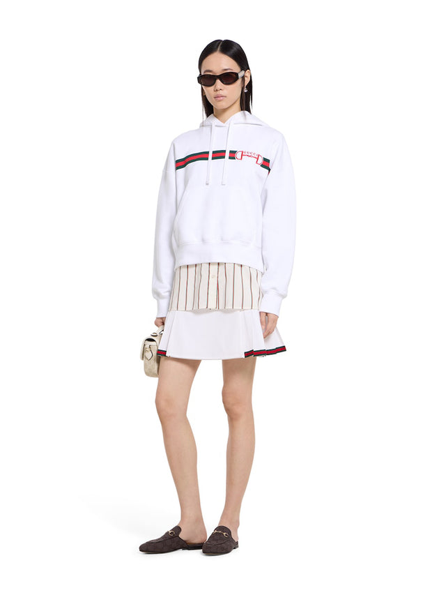 Cotton jersey sweatshirt with print