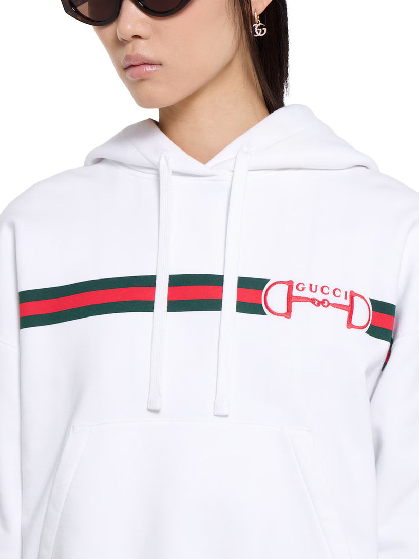 Cotton jersey sweatshirt with print