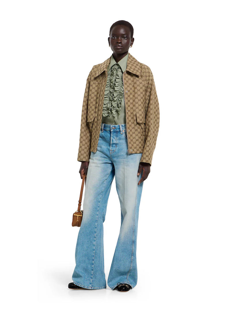 GG fabric bomber jacket