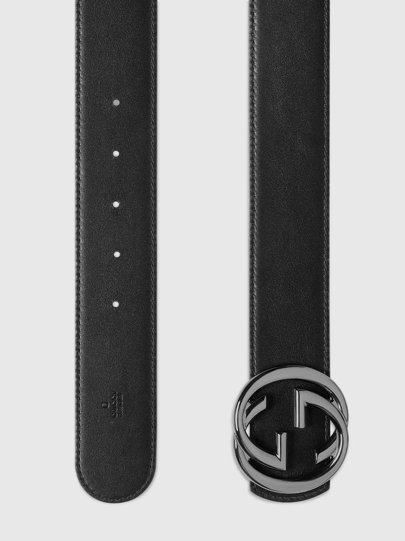Reversible belt with Interlocking G buckle