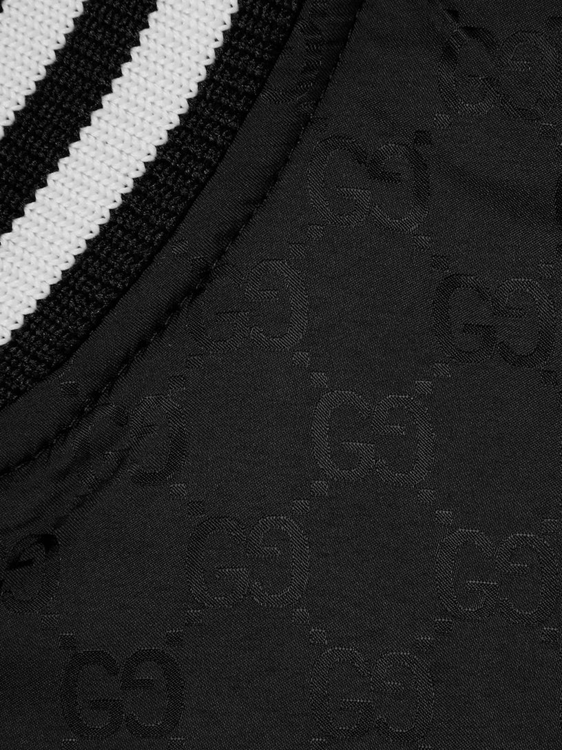 Reversible nylon twill zip jacket
