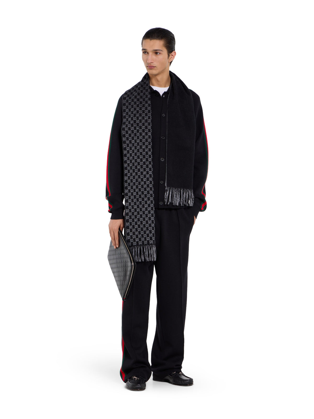 Sciarpa GG in lana e cashmere