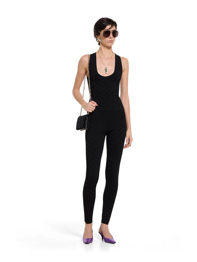 Elastic GG jacquard tank top