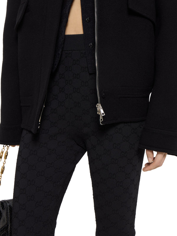 Elastic GG jacquard leggings