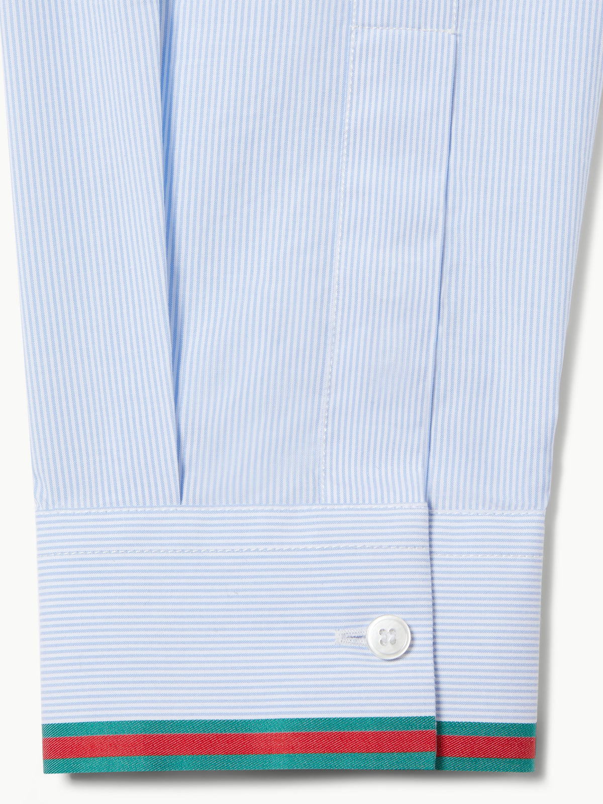 Striped cotton shirt with Web