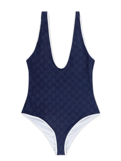 GG terrycloth jersey jacquard swimsuit
