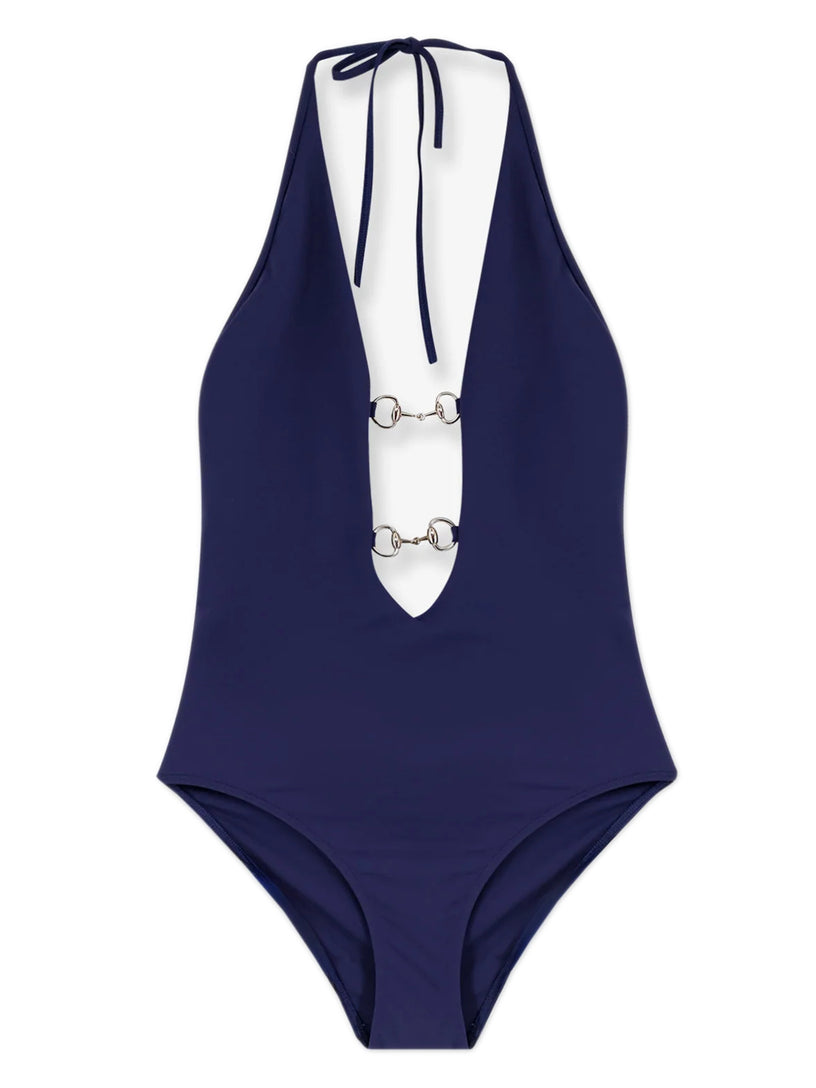 Swimsuit with Horsebit details