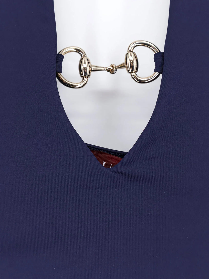 Swimsuit with Horsebit details