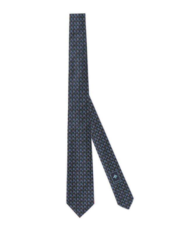 Cravatta in seta GG jacquard