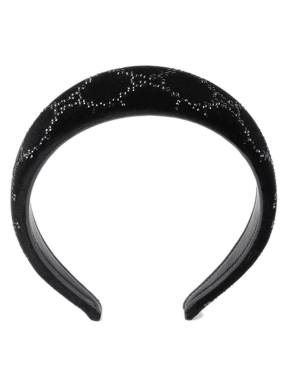 Soft velvet headband with crystals